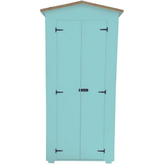 Armadio Armadio cod 4 225x90x40 Smalto Ad Acqua Colore Celeste
