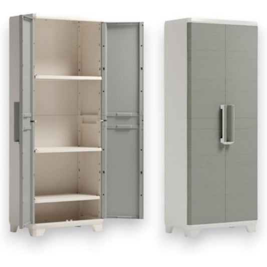Armadio Armadio Linear Wood Alto 9724300 173X39X68 Esterno-Interno